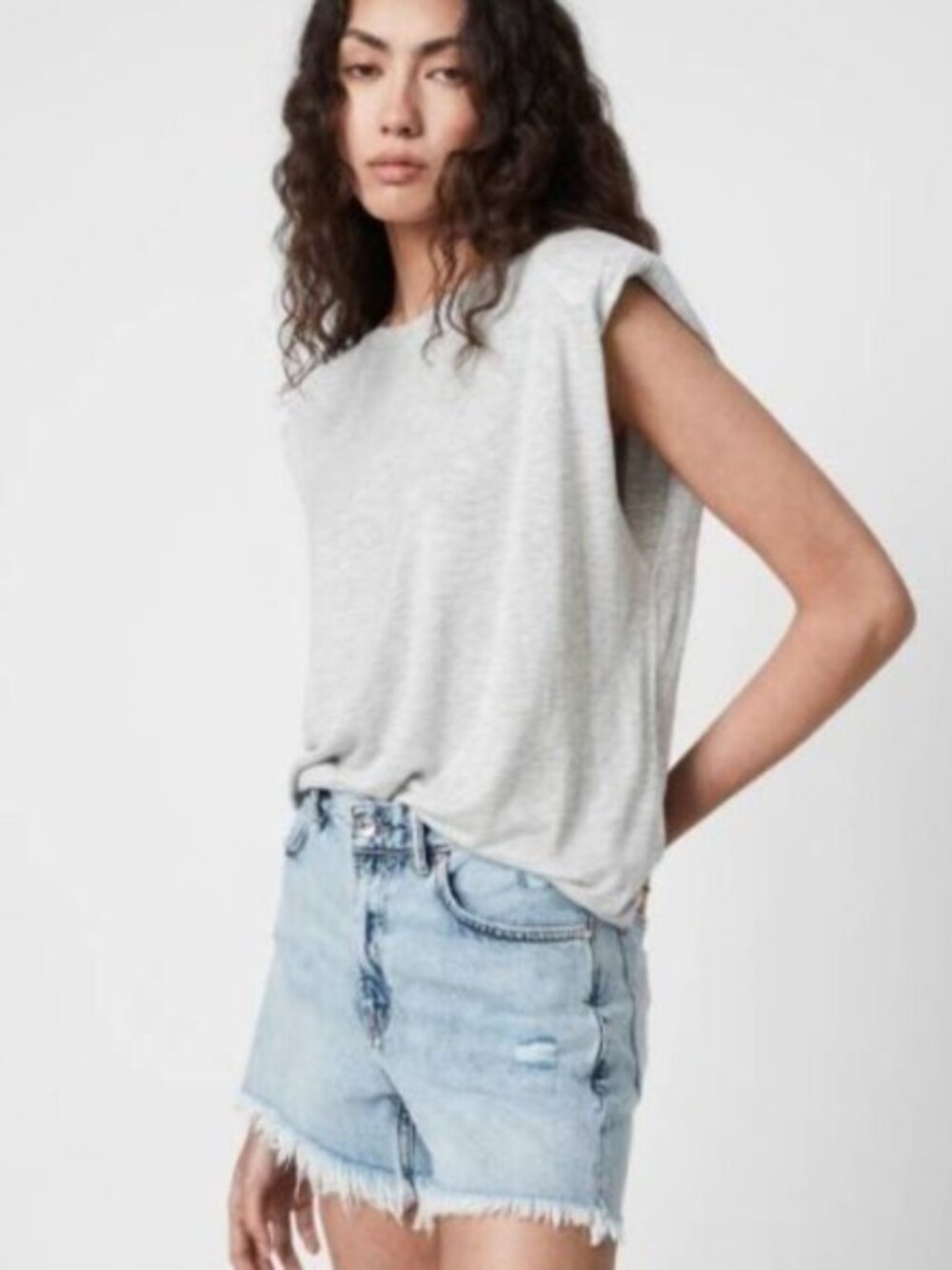 All Saints Coni Shimmer Tank